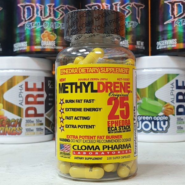 Cloma Pharma MethylDrene 25Ephedra Eca Stack 100 caps
