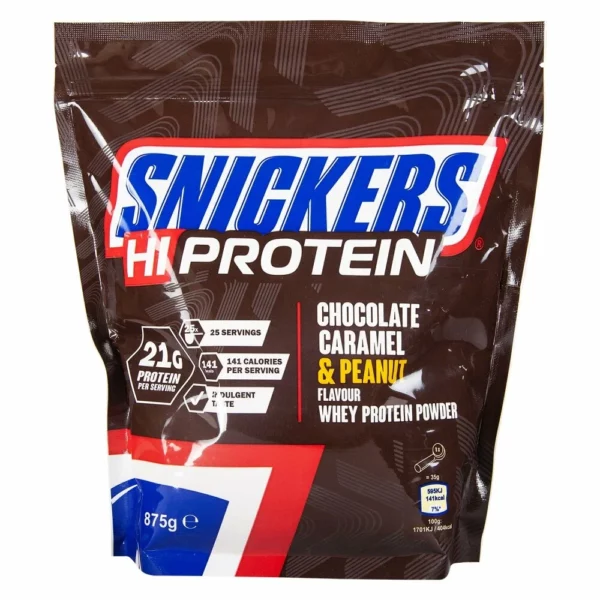Mars Snickers Hi Protein, 875 г, Вкус Оригинальный (Шоколад Карамель Арахис)