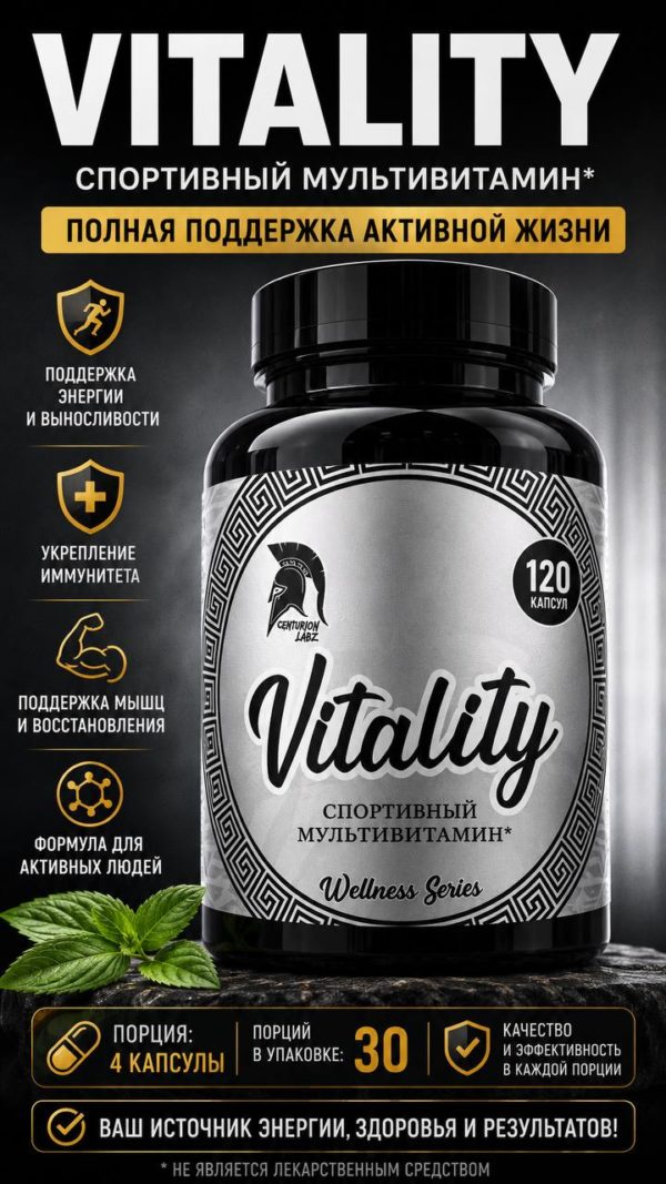 Centurion Labz Vitality Multivitamin: Ваш ключ к жизненной силе и оптимальному здоровью
