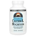 Source Naturals Кальций и Магний (100 таблеток): Здоровье костей и мышц с витамином D-3