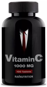 RAVNUTRITION Vitamin C 1000mg — 100 таблеток для иммунитета, энергии и здоровья кожи