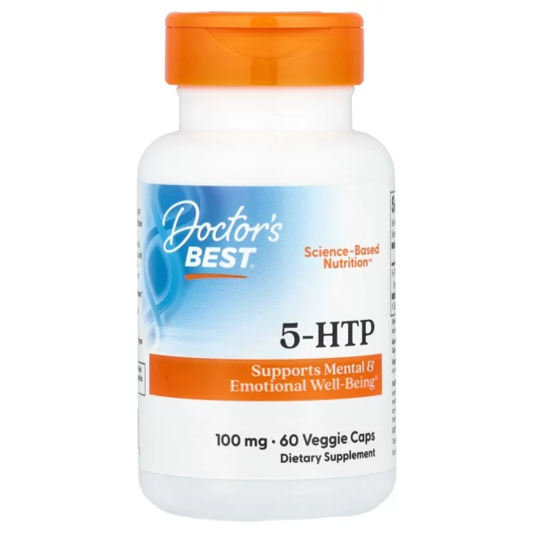 Doctor’s Best 5-HTP — Натуральный предшественник серотонина (100 мг, 60 капсул)