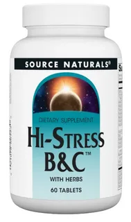 Source Naturals Hi-Stress B&C с травами — Комплексная защита от стресса и усталости