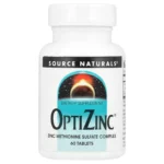 OptiZinc (Комплекс сульфата метионина цинка) от Source Naturals — 30 мг цинка + 300 мкг меди
