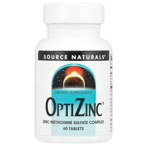 OptiZinc (Комплекс сульфата метионина цинка) от Source Naturals — 30 мг цинка + 300 мкг меди
