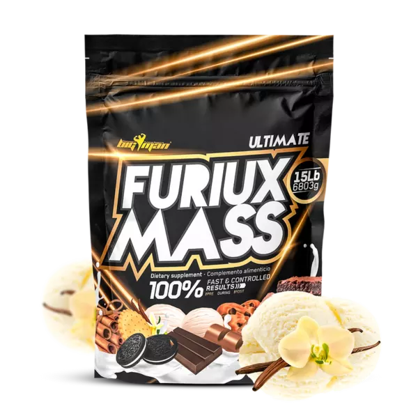 Furiux Mass (BigMan Nutrition) 6803 гр (15 LB): Комплексный гейнер для набора мышечной массы